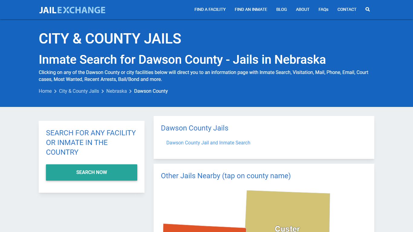 Inmate Search for Dawson County | Jails in Nebraska - Jail Exchange